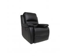 Sillón relax manual negro TED