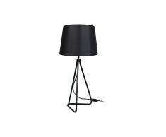 Lámpara de mesa diseño acero negra LADY