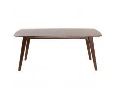 Mesa de comedor diseño extensible nogal L180-230 FIFTIES