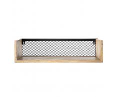 Estantería de pared industrial mango y metal 60 cm RACK