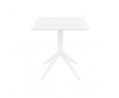 Mesa de comedor cuadrada moderna blanca interior / exterior OSKOL