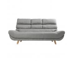Sofá diseño escandinavo 3 plazas gris NORDIK
