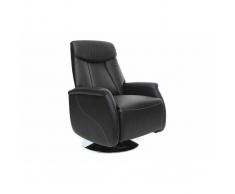 Sillón relax manual negro EDDY
