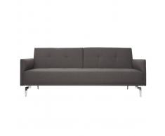 Sofá convertible diseño 3 plazas gris ELIN