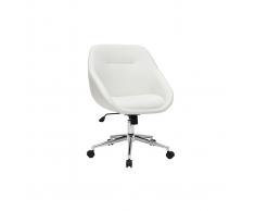 Silla de escritorio moderna blanca COLIN