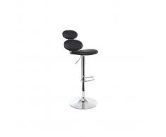 Taburete de bar diseño negro STONE