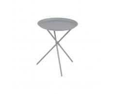 Mesa auxiliar diseño metal gris MIKADO