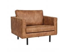 Sillón vintage cuero camel ASPEN