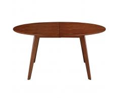 Mesa de comedor extensible diseño nogal L150-200 MARIK