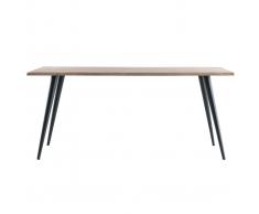 Mesa de comedor en acacia y metal L175 EDGE