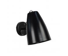 Aplique de pared diseño metal negro FRIDAY