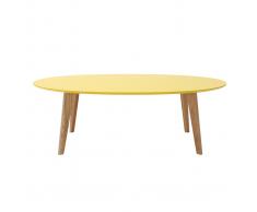 Mesa de centro diseño 120cm amarillo EKKA
