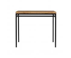 Mesa alta industrial en mango y metal negro YPSTER
