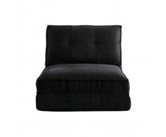 Sillón convertible diseño negro SALLY