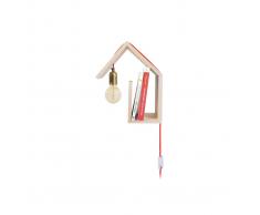 Aplique de pared diseño fijación izquierda cable rojo HUT