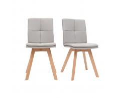 Silla escandinava tejido natural patas madera clara lote de 2 THEA