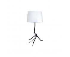 Lámpara de mesa diseño acero blanca DANDY