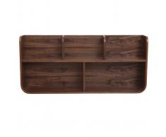Estantería de pared madera nogal HALLEN