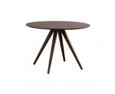 Mesa de comedor redonda diseño nogal D106 WALFORD