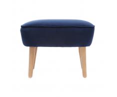 Reposapiés terciopelo azul oscuro ZOLA