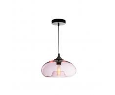 Lámpara de techo cristal transparente rosa MISTIC