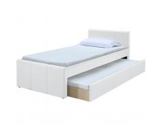 Cama nido 90 x 195 cm blanco MACCO