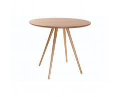 Mesa de comedor diseño redondo fresno D90 ARTIK