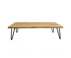 Mesa de centro mango patas horquilla metal VIBES
