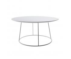 Mesa de centro de diseño color blanco KALY