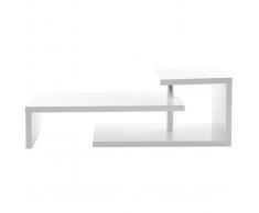 Mueble TV de diseño lacado blanco TURN