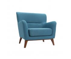 Sillón vintage azul petróleo MARKUS