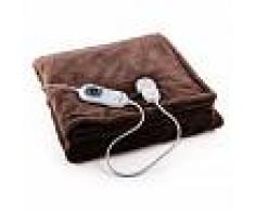Klarstein Dr. Watson XXL Manta eléctrica 120W lavable 200x180cm Microfibra marrón