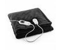 Klarstein Dr. Watson XL Manta eléctrica 120 W lavable 180x130cm micro fibra negra