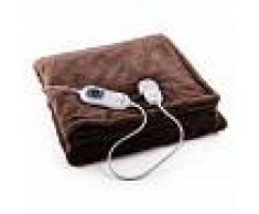 Klarstein Sherlock Manta eléctrica Lavable 120W 180 x 130cm Marrón oscuro
