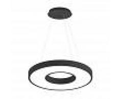 LEDBOX Lámpara colgante bering 40w negro triac regulable ø60cm blanco neutro