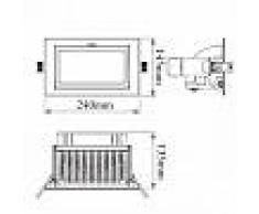 efectoled.com Foco Proyector LED SAMSUNG 120 lm/W Direccionable Rectangular Design 48W LIFUD Blanco Neutro