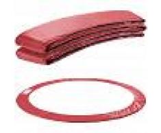 Arebos Almohadillas de seguridad Cojín Trampolín 305cm Rojo