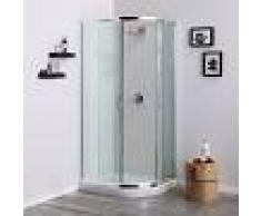 KIAMAMI VALENTINA CABINA DE DUCHA SEMICIRCULAR TRANSPARENTE VERSIÓN 70X90 COMO - KIAMAMI