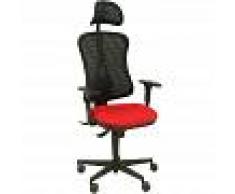PIQUERAS Y CRESPO Silla de oficina ergonómica con cabecero, mecanismo sincro, brazos