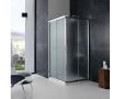 KIAMAMI VALENTINA CABINA DE DUCHA 80X80 CUADRADO JADE CRISTAL OPACO 6 MM - KIAMAMI