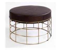 mesa de centro - puff Piel