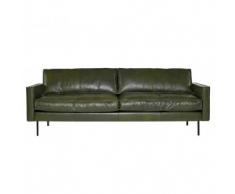 sofá piel verde Leather Forest