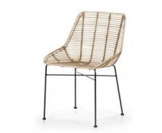 silla ratán Manila blanca