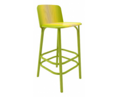taburete madera Split verde