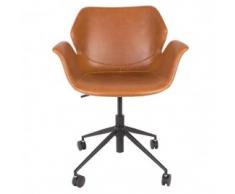 silla de oficina Nikki marrón