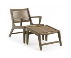 sillón + reposapiés jardín Basso