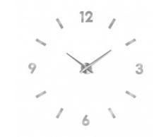 reloj pared adhesivo plata