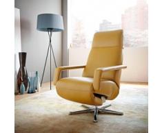 Sillón relax piel beige Signo Koinor