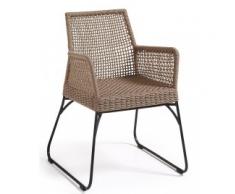 silla jardín con brazos Novak beige