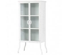 vitrina metálica blanca Feminine
